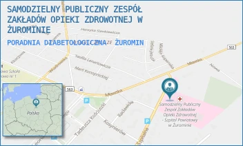 PORADNIA DIABETOLOGICZNA - SAMODZIELNY PUBLICZNY ZESPÓŁ ZAKŁADÓW OPIEKI ZDROWOTNEJ W ŻUROMINIE - SZPITALNA 56,  ŻUROMIN
