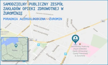 PORADNIA ALERGOLOGICZNA - SAMODZIELNY PUBLICZNY ZESPÓŁ ZAKŁADÓW OPIEKI ZDROWOTNEJ W ŻUROMINIE - SZPITALNA 56,  ŻUROMIN