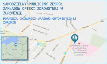 PORADNIA CHIRURGII URAZOWO-ORTOPEDYCZNEJ - SAMODZIELNY PUBLICZNY ZESPÓŁ ZAKŁADÓW OPIEKI ZDROWOTNEJ W ŻUROMINIE - SZPITALNA 56,  ŻUROMIN