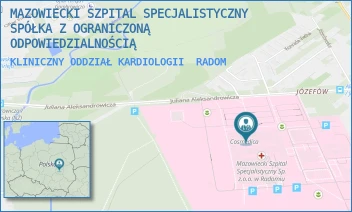 KLINICZNY ODDZIAŁ KARDIOLOGII - MAZOWIECKI SZPITAL SPECJALISTYCZNY SPÓŁKA Z OGRANICZONĄ ODPOWIEDZIALNOŚCIĄ - J. ALEKSANDROWICZA 5,  RADOM