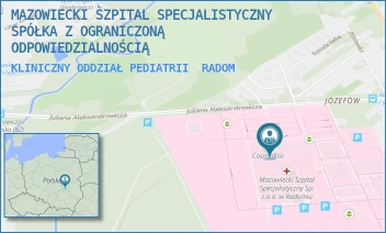 KLINICZNY ODDZIAŁ PEDIATRII - MAZOWIECKI SZPITAL SPECJALISTYCZNY SPÓŁKA Z OGRANICZONĄ ODPOWIEDZIALNOŚCIĄ - J. ALEKSANDROWICZA 5,  RADOM