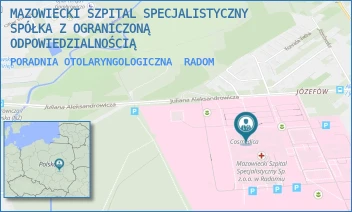 PORADNIA OTOLARYNGOLOGICZNA - MAZOWIECKI SZPITAL SPECJALISTYCZNY SPÓŁKA Z OGRANICZONĄ ODPOWIEDZIALNOŚCIĄ - J. ALEKSANDROWICZA 5,  RADOM