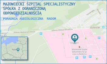 PORADNIA AUDIOLOGICZNA - MAZOWIECKI SZPITAL SPECJALISTYCZNY SPÓŁKA Z OGRANICZONĄ ODPOWIEDZIALNOŚCIĄ - J. ALEKSANDROWICZA 5,  RADOM