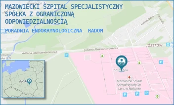PORADNIA ENDOKRYNOLOGICZNA - MAZOWIECKI SZPITAL SPECJALISTYCZNY SPÓŁKA Z OGRANICZONĄ ODPOWIEDZIALNOŚCIĄ - J. ALEKSANDROWICZA 5,  RADOM