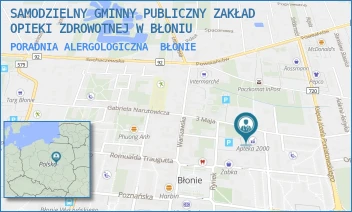 PORADNIA ALERGOLOGICZNA - SAMODZIELNY GMINNY PUBLICZNY ZAKŁAD OPIEKI ZDROWOTNEJ W BŁONIU - PILSUDSKIEGO 2/4,  BŁONIE