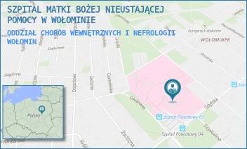ODDZIAŁ CHORÓB WEWNĘTRZNYCH I NEFROLOGII - SZPITAL MATKI BOŻEJ NIEUSTAJĄCEJ POMOCY W WOŁOMINIE - GDYŃSKA 1/3,  WOŁOMIN