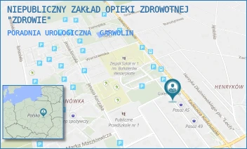 PORADNIA UROLOGICZNA - "SANUS" SPÓŁKA Z OGRANICZONĄ ODPOWIEDZIALNOŚCIĄ - KOŚCIUSZKI 49J,  GARWOLIN