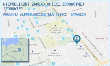 PORADNIA ALERGOLOGICZNA DLA DZIECI - "SANUS" SPÓŁKA Z OGRANICZONĄ ODPOWIEDZIALNOŚCIĄ - KOŚCIUSZKI 49J,  GARWOLIN