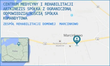 ZESPÓŁ REHABILITACJI DOMOWEJ - CENTRUM MEDYCYNY I REHABILITACJI ARTKINEZIS SPÓŁKA Z OGRANICZONĄ ODPOWIEDZIALNOŚCIĄ SPÓŁKA KOMANDYTOWA - 23A,  MARCINKOWO