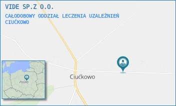 CAŁODOBOWY ODDZIAŁ LECZENIA UZALEŻNIEŃ - VIDE SP.Z O.O. - 59,  CIUĆKOWO