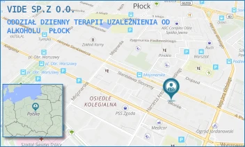 ODDZIAŁ DZIENNY TERAPII UZALEŻNIENIA OD ALKOHOLU - VIDE SP.Z O.O. - SIENKIEWICZA 11,  PŁOCK