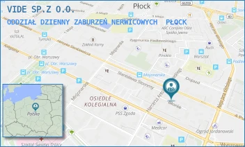 ODDZIAŁ DZIENNY ZABURZEŃ NERWICOWYCH - VIDE SP.Z O.O. - SIENKIEWICZA 11,  PŁOCK