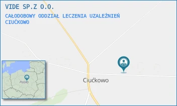 CAŁODOBOWY ODDZIAŁ LECZENIA UZALEŻNIEŃ - VIDE SP.Z O.O. - 58,  CIUĆKOWO