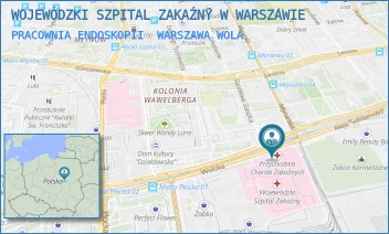 PRACOWNIA ENDOSKOPII - WOJEWÓDZKI SZPITAL ZAKAŹNY W WARSZAWIE - WOLSKA 37,  WARSZAWA WOLA