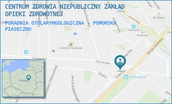 PORADNIA OTOLARYNGOLOGICZNA - POMORSKA - CENTRUM ZDROWIA ADAM MUSZYŃSKI SPÓŁKA KOMANDYTOWO-AKCYJNA - POMORSKA 1,  PIASECZNO