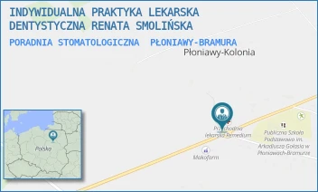 PORADNIA STOMATOLOGICZNA - INDYWIDUALNA PRAKTYKA LEKARSKA DENTYSTYCZNA RENATA SMOLIŃSKA - 82,  PŁONIAWY-BRAMURA
