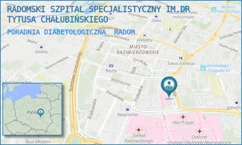 PORADNIA DIABETOLOGICZNA - RADOMSKI SZPITAL SPECJALISTYCZNY IM. DR TYTUSA CHAŁUBIŃSKIEGO - LEKARSKA 4,  RADOM