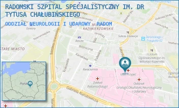 ODDZIAŁ NEUROLOGII I UDAROWY - RADOMSKI SZPITAL SPECJALISTYCZNY IM. DR TYTUSA CHAŁUBIŃSKIEGO - TOCHTERMANA 1,  RADOM