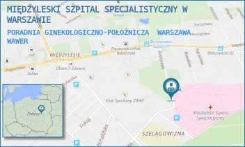 PORADNIA GINEKOLOGICZNO-POŁOŻNICZA - MIĘDZYLESKI SZPITAL SPECJALISTYCZNY W WARSZAWIE - BURSZTYNOWA 2,  WARSZAWA WAWER