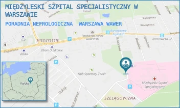 PORADNIA NEFROLOGICZNA - MIĘDZYLESKI SZPITAL SPECJALISTYCZNY W WARSZAWIE - BURSZTYNOWA 2,  WARSZAWA WAWER