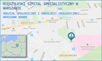 ODDZIAŁ UROLOGICZNY I ONKOLOGII UROLOGICZNEJ - MIĘDZYLESKI SZPITAL SPECJALISTYCZNY W WARSZAWIE - BURSZTYNOWA 2,  WARSZAWA WAWER