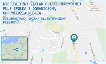PIELĘGNIARSKA OPIEKA DŁUGOTERMINOWA - NIEPUBLICZNY ZAKŁAD OPIEKI ZDROWOTNEJ PULS SPÓŁKA Z OGRANICZONĄ ODPOWIEDZIALNOŚCIĄ - ŚWIĘTOKRZYSKA 35,  PRZYSUCHA