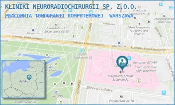 PRACOWNIA TOMOGRAFII KOMPUTEROWEJ - KLINIKI NEURORADIOCHIRURGII SP. Z.O.O. - KONDRATOWICZA 8,  WARSZAWA