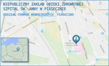 ODDZIAŁ CHORÓB WEWNĘTRZNYCH - NIEPUBLICZNY ZAKŁAD OPIEKI ZDROWOTNEJ SZPITAL ŚW. ANNY W PIASECZNIE - MICKIEWICZA 39,  PIASECZNO