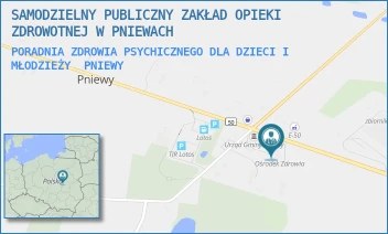 PORADNIA ZDROWIA PSYCHICZNEGO DLA DZIECI I MŁODZIEŻY - SAMODZIELNY PUBLICZNY ZAKŁAD OPIEKI ZDROWOTNEJ W PNIEWACH - 2A,  PNIEWY