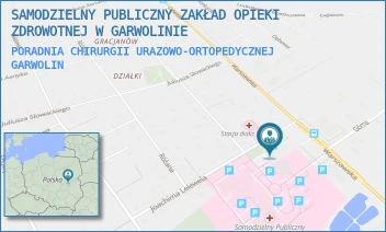 PORADNIA CHIRURGII URAZOWO-ORTOPEDYCZNEJ - SAMODZIELNY PUBLICZNY ZAKŁAD OPIEKI ZDROWOTNEJ W GARWOLINIE - LUBELSKA 50,  GARWOLIN