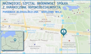 PORADNIA ALERGOLOGICZNA - MAZOWIECKI SZPITAL BRÓDNOWSKI SPÓŁKA Z OGRANICZONĄ ODPOWIEDZIALNOŚCIĄ - GÓRCZEWSKA 89,  WARSZAWA WOLA