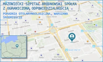 PORADNIA OTOLARYNGOLOGICZNA - MAZOWIECKI SZPITAL BRÓDNOWSKI SPÓŁKA Z OGRANICZONĄ ODPOWIEDZIALNOŚCIĄ - ŚLISKA 5,  WARSZAWA ŚRÓDMIEŚCIE