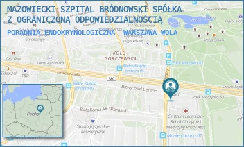 PORADNIA ENDOKRYNOLOGICZNA - MAZOWIECKI SZPITAL BRÓDNOWSKI SPÓŁKA Z OGRANICZONĄ ODPOWIEDZIALNOŚCIĄ - GÓRCZEWSKA 89,  WARSZAWA WOLA