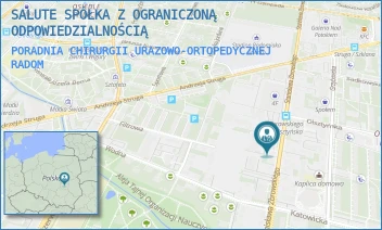 PORADNIA CHIRURGII URAZOWO-ORTOPEDYCZNEJ - SALUTE SPÓŁKA Z OGRANICZONĄ ODPOWIEDZIALNOŚCIĄ - ZBROWSKIEGO 63,  RADOM