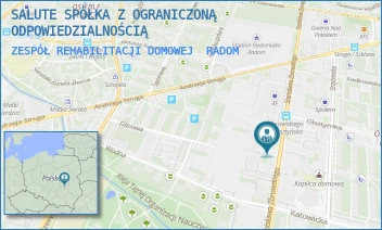 ZESPÓŁ REHABILITACJI DOMOWEJ - SALUTE SPÓŁKA Z OGRANICZONĄ ODPOWIEDZIALNOŚCIĄ - ZBROWSKIEGO 63,  RADOM