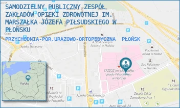 PRZYCHODNIA-POR.URAZOWO-ORTOPEDYCZNA - SAMODZIELNY PUBLICZNY ZESPÓŁ ZAKŁADÓW OPIEKI ZDROWOTNEJ IM. MARSZAŁKA JÓZEFA PIŁSUDSKIEGO W PŁOŃSKU - HENRYKA SIENKIEWICZA 7,  PŁOŃSK