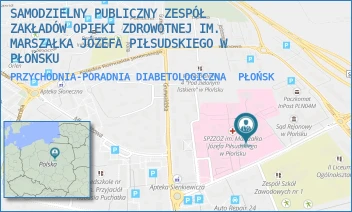 PRZYCHODNIA-PORADNIA DIABETOLOGICZNA - SAMODZIELNY PUBLICZNY ZESPÓŁ ZAKŁADÓW OPIEKI ZDROWOTNEJ IM. MARSZAŁKA JÓZEFA PIŁSUDSKIEGO W PŁOŃSKU - HENRYKA SIENKIEWICZA 7,  PŁOŃSK