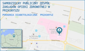 PORADNIA DIABETOLOGICZNA - SAMODZIELNY PUBLICZNY ZESPÓŁ ZAKŁADÓW OPIEKI ZDROWOTNEJ W PRZASNYSZU - SADOWA 9,  PRZASNYSZ