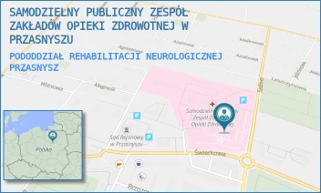 PODODDZIAŁ REHABILITACJI NEUROLOGICZNEJ - SAMODZIELNY PUBLICZNY ZESPÓŁ ZAKŁADÓW OPIEKI ZDROWOTNEJ W PRZASNYSZU - SADOWA 9,  PRZASNYSZ