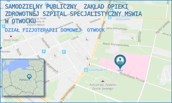 DZIAŁ FIZJOTERAPII DOMOWEJ - SAMODZIELNY PUBLICZNY  ZAKŁAD OPIEKI ZDROWOTNEJ SZPITAL SPECJALISTYCZNY MSWIA W OTWOCKU - BOLESŁAWA PRUSA 1/3,  OTWOCK