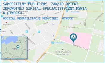 ODDZIAŁ REHABILITACJI MEDYCZNEJ - SAMODZIELNY PUBLICZNY  ZAKŁAD OPIEKI ZDROWOTNEJ SZPITAL SPECJALISTYCZNY MSWIA W OTWOCKU - BOLESŁAWA PRUSA 1/3,  OTWOCK