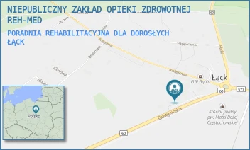 PORADNIA REHABILITACYJNA DLA DOROSŁYCH - NIEPUBLICZNY ZAKŁAD OPIEKI ZDROWOTNEJ REH-MED - GOSTYNIŃSKA 2,  ŁĄCK