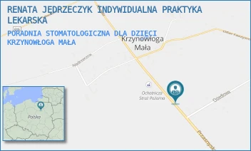 PORADNIA STOMATOLOGICZNA DLA DZIECI - RENATA JĘDRZECZYK INDYWIDUALNA PRAKTYKA LEKARSKA - PRZASNYSKA 6,  KRZYNOWŁOGA MAŁA