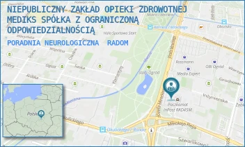 PORADNIA NEUROLOGICZNA - NIEPUBLICZNY ZAKŁAD OPIEKI ZDROWOTNEJ MEDIKS SPÓŁKA Z OGRANICZONĄ ODPOWIEDZIALNOŚCIĄ - JÓZEFA MIRECKIEGO 10,  RADOM