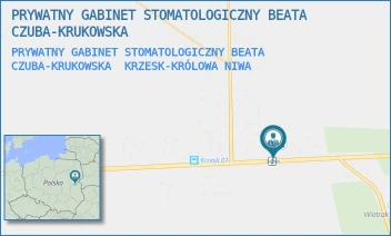PRYWATNY GABINET STOMATOLOGICZNY BEATA CZUBA-KRUKOWSKA - PRYWATNY GABINET STOMATOLOGICZNY BEATA CZUBA-KRUKOWSKA - KRZESK KRÓLOWA NIWA 33,  KRZESK-KRÓLOWA NIWA
