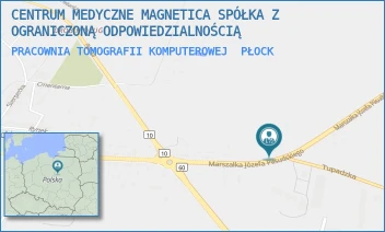 PRACOWNIA TOMOGRAFII KOMPUTEROWEJ - CENTRUM MEDYCZNE MAGNETICA SPÓŁKA Z OGRANICZONĄ ODPOWIEDZIALNOŚCIĄ - MARSZ. JÓZEFA PIŁSUDSKIEGO 35,  PŁOCK