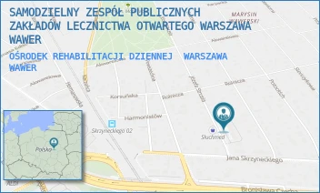 OŚRODEK REHABILITACJI DZIENNEJ - SAMODZIELNY ZESPÓŁ PUBLICZNYCH ZAKŁADÓW LECZNICTWA OTWARTEGO WARSZAWA WAWER - STRUSIA 4/8,  WARSZAWA WAWER