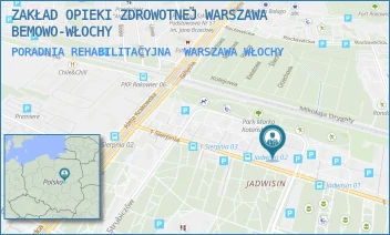 PORADNIA REHABILITACYJNA - ZAKŁAD OPIEKI ZDROWOTNEJ WARSZAWA BEMOWO-WŁOCHY - 1 SIERPNIA 36A,  WARSZAWA WŁOCHY