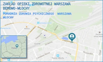 PORADNIA ZDROWIA PSYCHICZNEGO - ZAKŁAD OPIEKI ZDROWOTNEJ WARSZAWA BEMOWO-WŁOCHY - CEGIELNIANA 8,  WARSZAWA WŁOCHY