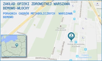 PORADNIA CHORÓB METABOLICZNYCH - ZAKŁAD OPIEKI ZDROWOTNEJ WARSZAWA BEMOWO-WŁOCHY - GEN. MERIANA C. COOPERA 5,  WARSZAWA BEMOWO